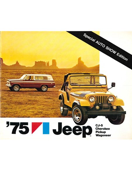 1975 JEEP PROGRAMM PROSPEKT ENGLISCH