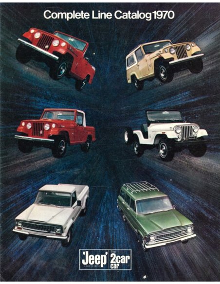 1970 JEEP PROGRAMM PROSPEKT ENGLISCH
