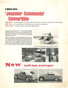 1968 JEEPSTER COMMANDO LEAFLETT ENGELS