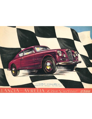 1953 LANCIA AURELIA GRAN TURISMO 2500 BROCHURE ITALIAANS