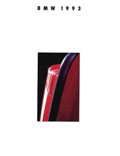 1993 BMW PROGRAMMA BROCHURE NEDERLANDS