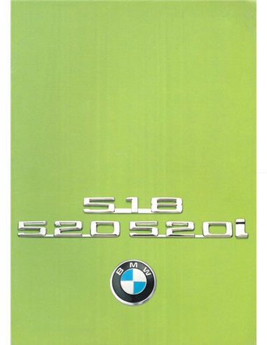 1975 BMW 5 SERIE BROCHURE NEDERLANDS