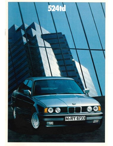 1988 BMW 5ER PROSPEKT NIEDERLÄNDISCH