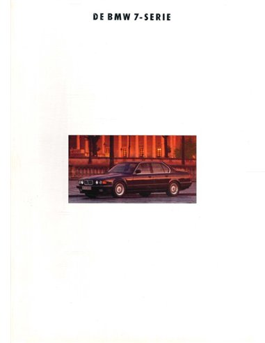 1992 BMW 7 SERIES BROCHURE DUTCH