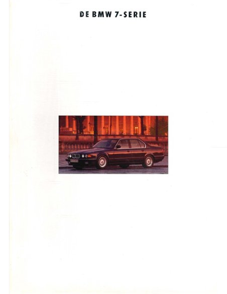 1992 BMW 7 SERIES BROCHURE DUTCH