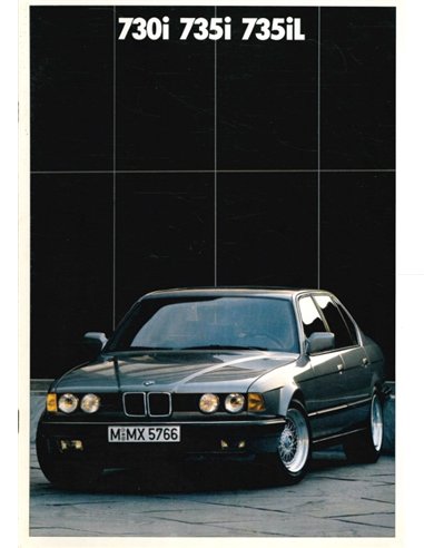 1987 BMW 7 SERIES BROCHURE DUTCH