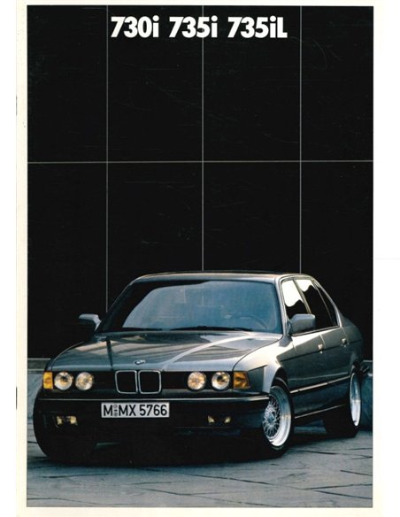 1987 BMW 7 SERIES BROCHURE DUTCH