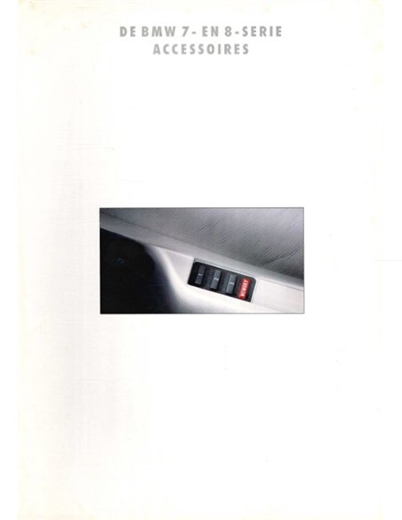 1992 BMW 7 | 8 SERIES ACCESSORIES BROCHURE DUTCH