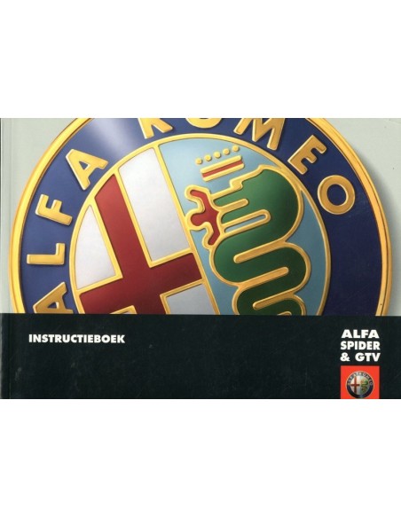 1998 ALFA ROMEO SPIDER & GTV INSTRUCTIEBOEKJE NEDERLANDS