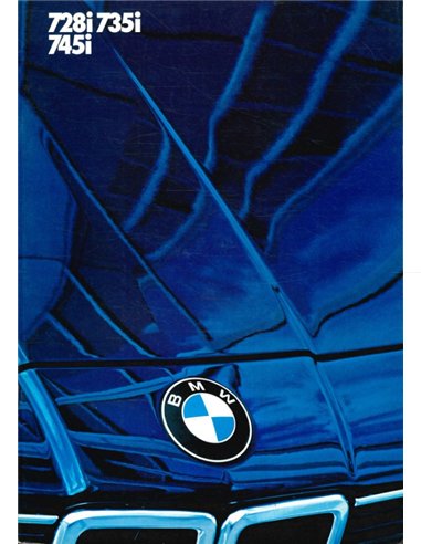 1984 BMW 7 SERIES BROCHURE GERMAN