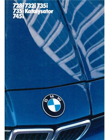 1985 BMW 7 SERIES BROCHURE GERMAN