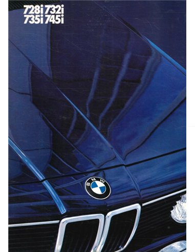 1982 BMW 7 SERIES BROCHURE DUTCH