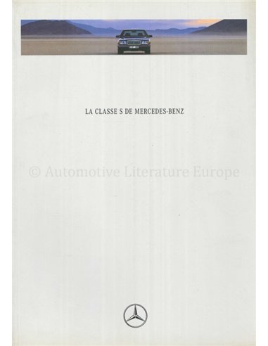 1991 MERCEDES BENZ S CLASS BROCHURE FRENCH