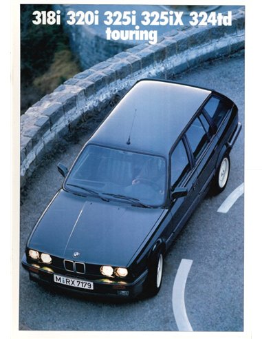 1989 BMW 3 SERIES TOURING BROCHURE DUTCH