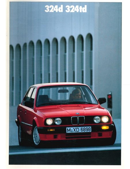 1990 BMW 3ER DIESEL PROSPEKT NIEDERLÄNDISCH
