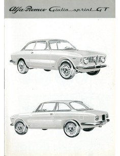 1966 ALFA ROMEO GIULIA SPRINT GT INSTRUCTIEBOEKJE FRANS 2