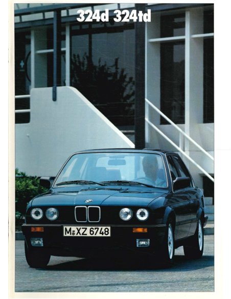 1987 BMW 3 SERIE DIESEL BROCHURE NEDERLANDS