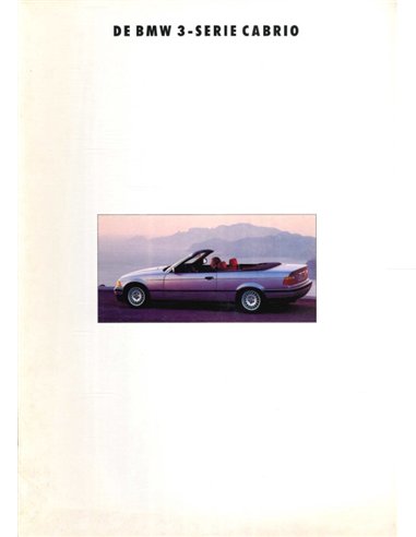 1993 BMW 3ER CABRIOLET PROSPEKT NIEDERLÄNDISCH
