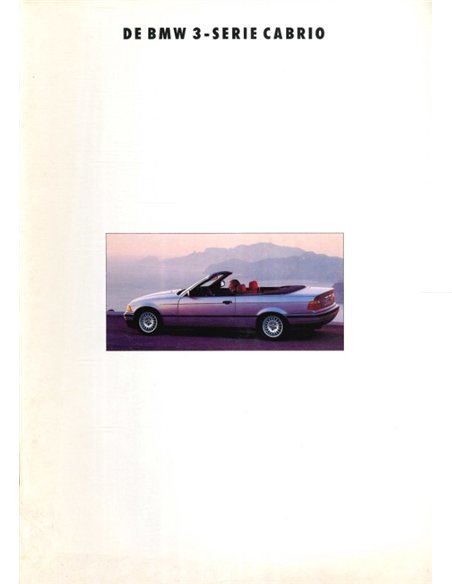 1993 BMW 3 SERIE CABRIOLET BROCHURE NEDERLANDS