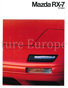 1991 MAZDA RX-7 TURBO BROCHURE FRENCH