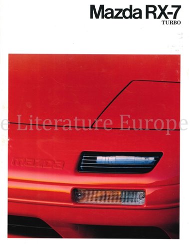 1991 MAZDA RX-7 TURBO BROCHURE FRANS