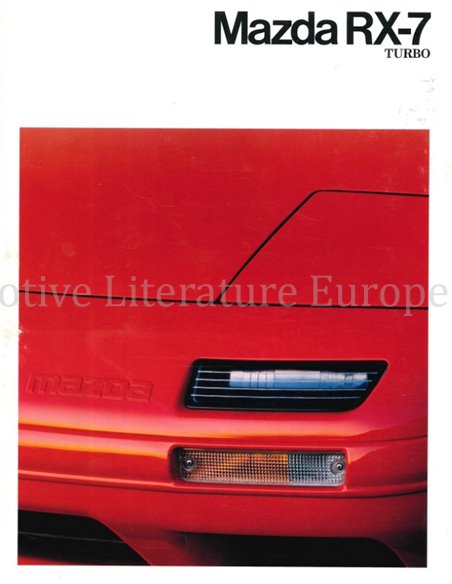 1991 MAZDA RX-7 TURBO BROCHURE FRENCH
