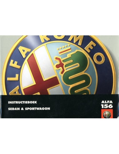 2000 ALFA ROMEO 156 + SPORTWAGON INSTRUCTIEBOEKJE NEDERLANDS