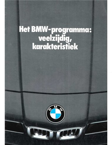 1979 BMW PROGRAMMA BROCHURE NEDERLANDS