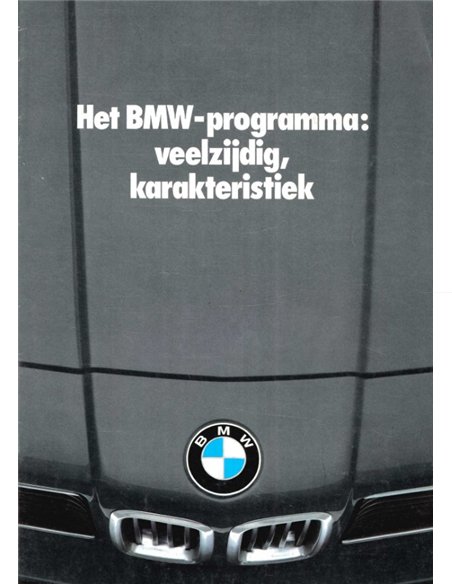 1979 BMW PROGRAMMA BROCHURE NEDERLANDS
