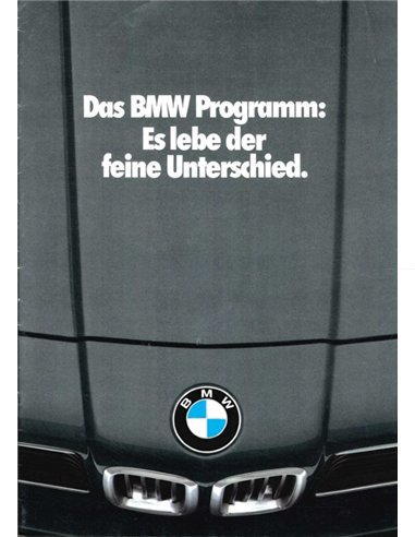 1979 BMW RANGE BROCHURE GERMAN