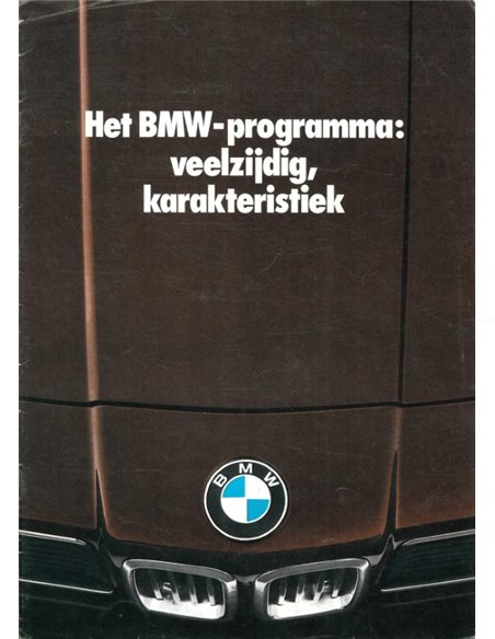 1978 BMW PROGRAMMA BROCHURE NEDERLANDS