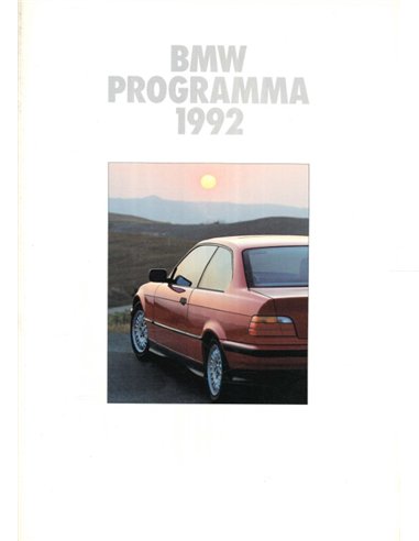 1992 BMW RANGE BROCHURE DUTCH