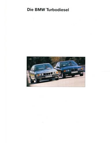 1993 BMW TURBODIESEL RANGE BROCHURE GERMAN