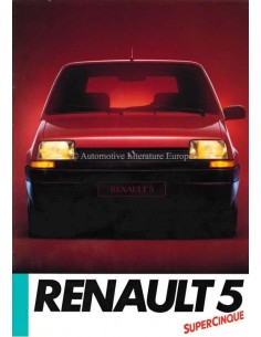 1985 RENAULT 5 BROCHURE ITALIAANS