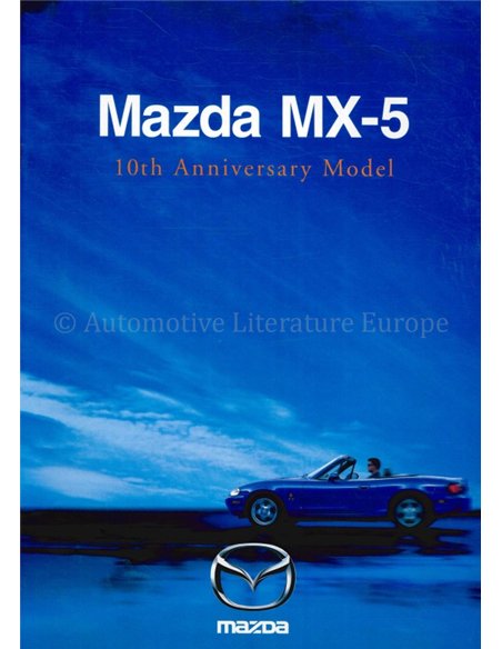 1999 MAZDA MX-5 10TH ANNIVERSARY BROCHURE ENGLISH