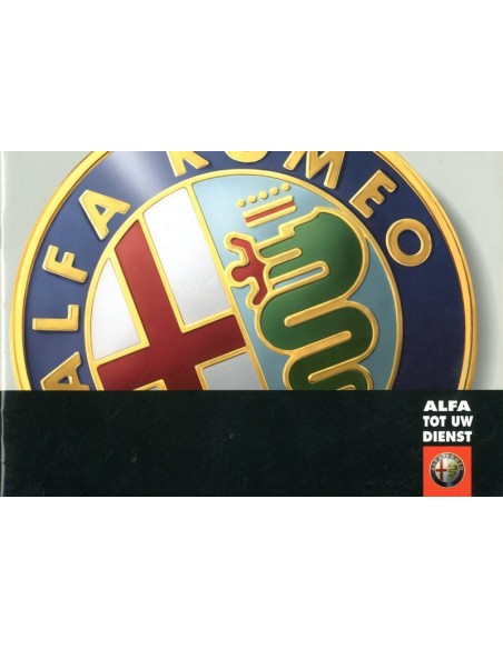 2000 ALFA ROMEO 156 SW ONDERHOUDSBOEKJE NEDERLANDS
