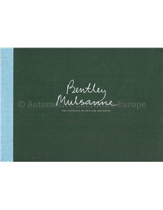 2011 BENTLEY MULSANNE PROSPEKT ENGLISCH