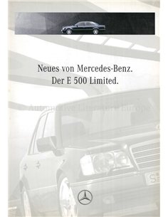 1994 MERCEDES BENZ E 500 LIMITED BROCHURE DUITS
