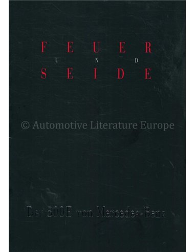 1991 MERCEDES BENZ 500E BROCHURE GERMAN