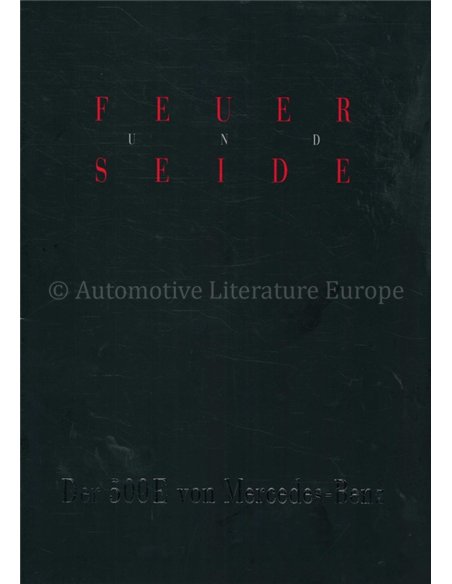 1991 MERCEDES BENZ 500E BROCHURE GERMAN
