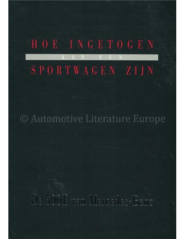 1990 MERCEDES BENZ 500E PROSPEKT NIEDERLÄNDISCH