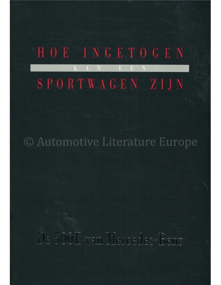 1990 MERCEDES BENZ 500E PROSPEKT NIEDERLÄNDISCH