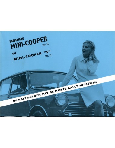 1969 MORRIS MINI COOPER S MK II BROCHURE NEDERLANDS