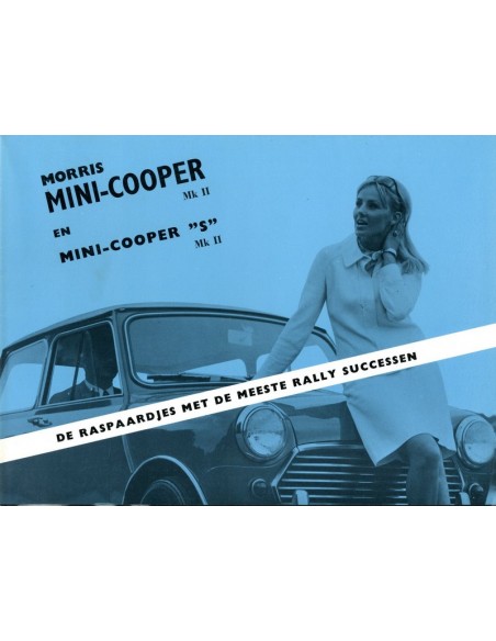 1969 MORRIS MINI COOPER S MK II BROCHURE NEDERLANDS