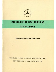 1958 MERCEDES BENZ 180 A INSTRUCTIEBOEKJE DUITS