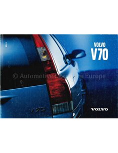 2001 VOLVO V70 INSTRUCTIEBOEKJE ENGELS