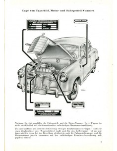1958 MERCEDES BENZ 180 A INSTRUCTIEBOEKJE DUITS 2