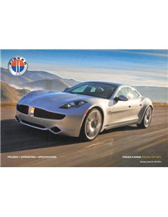 2011 FISKER KARMA PREISLISTE PROSPEKT NIEDERLÄNDISCH