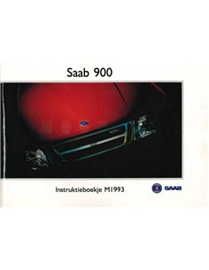 1993 SAAB 900 BETRIEBSANLEITUNG NIEDERLÄNDISCH