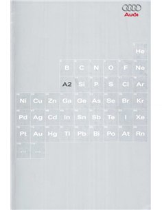 2000 AUDI A2 PROSPEKT NIEDERLÄNDISCH
